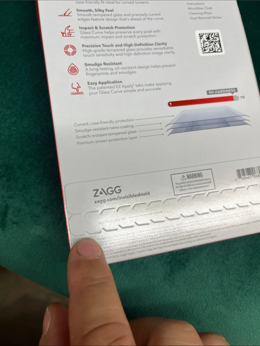 Invisible Shield curved glass